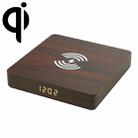 W50 Wooden Clock Wireless Charger (Walnut) - 1