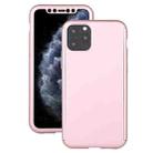 For iPhone 12 / 12 Pro Shockproof PC Full Coverage Protective Case with Tempered Glass Film(Rose Gold) - 1