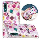 For Huawei P Smart Z Flat Plating Splicing Gilding Protective Case(Round Color Matching) - 1