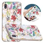 For Huawei P20 Lite Flat Plating Splicing Gilding Protective Case(Tropical Rainforest Color Matching) - 1