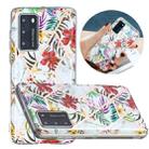 For Huawei P40 Flat Plating Splicing Gilding Protective Case(Tropical Rainforest Color Matching) - 1