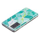 For Huawei P40 Flat Plating Splicing Gilding Protective Case(Green Glitter Color Matching) - 3