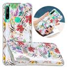 For Huawei P40 Lite E Flat Plating Splicing Gilding Protective Case(Tropical Rainforest Color Matching) - 1