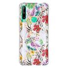 For Huawei P40 Lite E Flat Plating Splicing Gilding Protective Case(Tropical Rainforest Color Matching) - 2