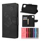 For Samsung Galaxy A42 5G Butterflies Embossing Horizontal Flip Leather Case with Holder & Card Slots & Wallet(Black) - 1