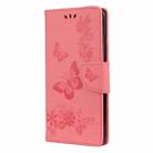 For Samsung Galaxy A42 5G Butterflies Embossing Horizontal Flip Leather Case with Holder & Card Slots & Wallet(Pink) - 2