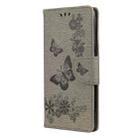 For Samsung Galaxy A42 5G Butterflies Embossing Horizontal Flip Leather Case with Holder & Card Slots & Wallet(Grey) - 2