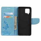 For Samsung Galaxy A42 5G Butterflies Embossing Horizontal Flip Leather Case with Holder & Card Slots & Wallet(Blue) - 4