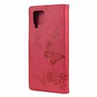For Samsung Galaxy A42 5G Butterflies Embossing Horizontal Flip Leather Case with Holder & Card Slots & Wallet(Red) - 3