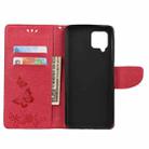 For Samsung Galaxy A42 5G Butterflies Embossing Horizontal Flip Leather Case with Holder & Card Slots & Wallet(Red) - 4