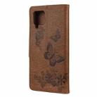 For Samsung Galaxy A42 5G Butterflies Embossing Horizontal Flip Leather Case with Holder & Card Slots & Wallet(Brown) - 3