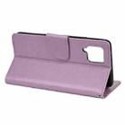 For Samsung Galaxy A42 5G Butterfly Flower Pattern Horizontal Flip Leather Case with Holder & Card Slots & Wallet(Light Purple) - 6