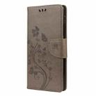 For Samsung Galaxy A42 5G Butterfly Flower Pattern Horizontal Flip Leather Case with Holder & Card Slots & Wallet(Grey) - 2