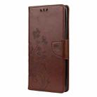 For Samsung Galaxy A42 5G Butterfly Flower Pattern Horizontal Flip Leather Case with Holder & Card Slots & Wallet(Brown) - 2