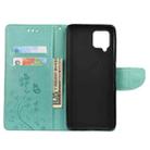 For Samsung Galaxy A42 5G Butterfly Flower Pattern Horizontal Flip Leather Case with Holder & Card Slots & Wallet(Green) - 4