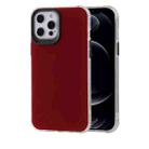 TPU + Acrylic Anti-fall Mirror Phone Protective Case For iPhone 12 mini(Wine Red) - 1