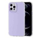 For iPhone 12 mini TPU + Acrylic Anti-fall Mirror Phone Protective Case (Light Purple) - 1