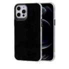 TPU + Acrylic Anti-fall Mirror Phone Protective Case For iPhone 12 / 12 Pro(Black) - 1