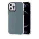 TPU + Acrylic Anti-fall Mirror Phone Protective Case For iPhone 12 / 12 Pro(Bluish Black) - 1