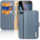 For iPhone SE 2022 / SE 2020 / 8 / 7 DUX DUCIS Hivo Series Cowhide + PU + TPU Leather Horizontal Flip Case with Holder & Card Slots(Light Blue) - 1