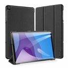 For Lenovo Tab M10 DUX DUCIS Domo Series Horizontal Flip Magnetic PU Leather Case with Three-folding Holder & Wake-up / Sleep Function(Black) - 1