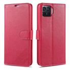 For OPPO F17 Pro / A93 AZNS Sheepskin Texture Horizontal Flip Leather Case with Holder & Card Slots & Wallet(Red) - 1