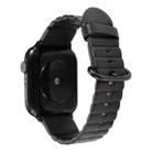 Loop Stripes Watch Band with Iron Buckle For Apple Watch Series 7 41mm / 6 & SE & 5 & 4 40mm / 3 & 2 & 1 38mm(Black) - 1