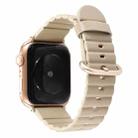 Loop Stripes Watch Band with Iron Buckle For Apple Watch Series 7 41mm / 6 & SE & 5 & 4 40mm / 3 & 2 & 1 38mm(Champagne Gold) - 1