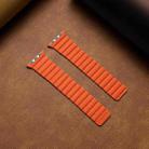 Two Loop Magnetic Watch Band For Apple Watch Series 7 41mm / 6 & SE & 5 & 4 40mm / 3 & 2 & 1 38mm(Orange) - 2