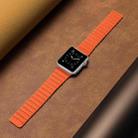 Two Loop Magnetic Watch Band For Apple Watch Series 7 41mm / 6 & SE & 5 & 4 40mm / 3 & 2 & 1 38mm(Orange) - 4