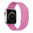 Two Loop Magnetic Watch Band For Apple Watch Series 7 41mm / 6 & SE & 5 & 4 40mm / 3 & 2 & 1 38mm(Pink) - 1
