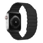 Two Loop Magnetic Watch Band For Apple Watch Series 8&7 41mm / SE 2&6&SE&5&4 40mm / 3&2&1 38mm(Black) - 1
