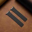 Two Loop Magnetic Watch Band For Apple Watch Series 8&7 41mm / SE 2&6&SE&5&4 40mm / 3&2&1 38mm(Black) - 2