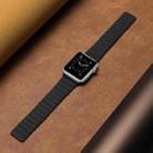 Two Loop Magnetic Watch Band For Apple Watch Series 8&7 41mm / SE 2&6&SE&5&4 40mm / 3&2&1 38mm(Black) - 4