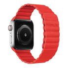 Two Loop Magnetic Watch Band For Apple Watch Series 7 41mm / 6 & SE & 5 & 4 40mm / 3 & 2 & 1 38mm(Red) - 1