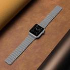 Two Loop Magnetic Watch Band For Apple Watch Series 7 41mm / 6 & SE & 5 & 4 40mm / 3 & 2 & 1 38mm(Grey) - 4