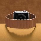 Two Loop Magnetic Watch Band For Apple Watch Series 7 41mm / 6 & SE & 5 & 4 40mm / 3 & 2 & 1 38mm(Brown) - 3