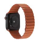 Two Loop Magnetic Watch Band For Apple Watch Series 9&8&7 41mm / SE 3&SE 2&6&SE&5&4 40mm / 3&2&1 38mm (Brown) - 1