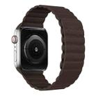 Two Loop Magnetic Watch Band For Apple Watch Ultra 49mm&Watch Ultra 2 49mm / Series 9&8&7 45mm / SE 3&SE 2&6&SE&5&4 44mm / 3&2&1 42mm(Dark Brown) - 1
