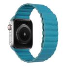 Two Loop Magnetic Watch Band For Apple Watch Series 7 45mm / 6 & SE & 5 & 4 44mm / 3 & 2 & 1 42mm(Cape Blue) - 1