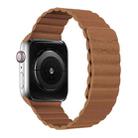 Two Loop Magnetic Watch Band For Apple Watch Series 7 45mm / 6 & SE & 5 & 4 44mm / 3 & 2 & 1 42mm(Brown) - 1