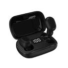 L21 Pro IPX7 Waterproof Wireless Bluetooth Earphone with Charging Box & Digital Display, Support Siri & Call(Black) - 1