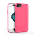 For iPhone SE 2022 / SE 2020 / 8 / 7 360 All-inclusive Shockproof Precise Hole PC + TPU Protective Case(Rose Red) - 1