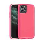 For iPhone 11 Pro 360 All-inclusive Shockproof Precise Hole PC + TPU Protective Case (Rose Red) - 1