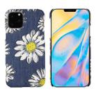 PC + Denim Texture Printing Protective Case For iPhone 11 Pro(White Cherysanthemum) - 1