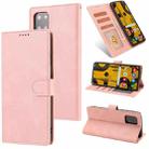For Samsung Galaxy A81 /Note10 Lite Fantasy Classic Skin-feel Calfskin Texture Magnetic Buckle Horizontal Flip PU Leather Case with Holder & Card Slot & Wallet(Pink) - 1