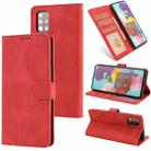 For Samsung Galaxy A51 Fantasy Classic Skin-feel Calfskin Texture Magnetic Buckle Horizontal Flip PU Leather Case with Holder & Card Slot & Wallet(Red) - 1