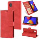 For Samsung Galaxy A01 Core Fantasy Classic Skin-feel Calfskin Texture Magnetic Buckle Horizontal Flip PU Leather Case with Holder & Card Slot & Wallet(Red) - 1