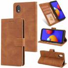 For Samsung Galaxy A01 Core Fantasy Classic Skin-feel Calfskin Texture Magnetic Buckle Horizontal Flip PU Leather Case with Holder & Card Slot & Wallet(Brown) - 1