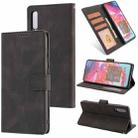 For Samsung Galaxy A70 Fantasy Classic Skin-feel Calfskin Texture Magnetic Buckle Horizontal Flip PU Leather Case with Holder & Card Slot & Wallet(Black) - 1
